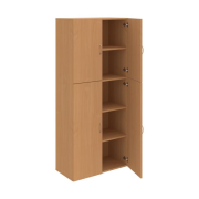 Policová skriňa Drive, 80x185x42 cm, buk/buk