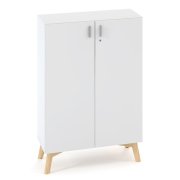 Policová skriňa ALFA ROOT, 2 police, 80x47x121,5cm, biela