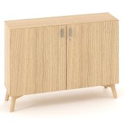 Policová skriňa ALFA ROOT s del.priečkou, 1 polica, 120x47x88,7cm, dub