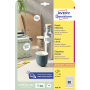 Etikety univerzálne kruhové 20mm Avery A4 10 hárkov