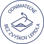 Etikety Avery odnímateľné 63,5x33,9 mm, modré
