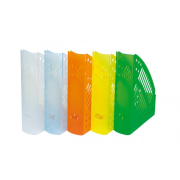 Stojan na časopisy PS transparentný biely 70mm