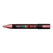 Popisovač uni POSCA PC-5M metalicky červený