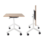 Sklápací stôl PRO 150 cm, bez dosky, podnož biela