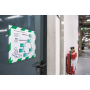 Panel DURAFRAME MAGNETIC SECURITY A4 zeleno-biely