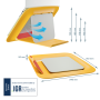 Stojan pod notebook Leitz Cosy teplý žltý