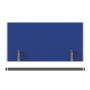 Paraván na hranu stola Akustik, 80 cm, sv.sivý