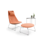 Kreslo Chic Lounge, nohy Metallic, látka Synergy LDS 73